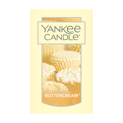 Yankee Candle Buttercream Scented, Classic 22oz Large Jar Single Wick Candle, Over 110 Hours of Burn Time