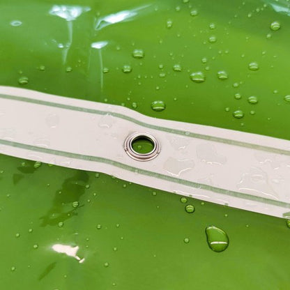 Barossa Design Clear Green Shower Curtain Liner - Premium PEVA Shower Liner with 3 Magnets and Metal Grommets, Waterproof Lightweight Standard Size Bath Curtains for Bathroom - Translucent Green