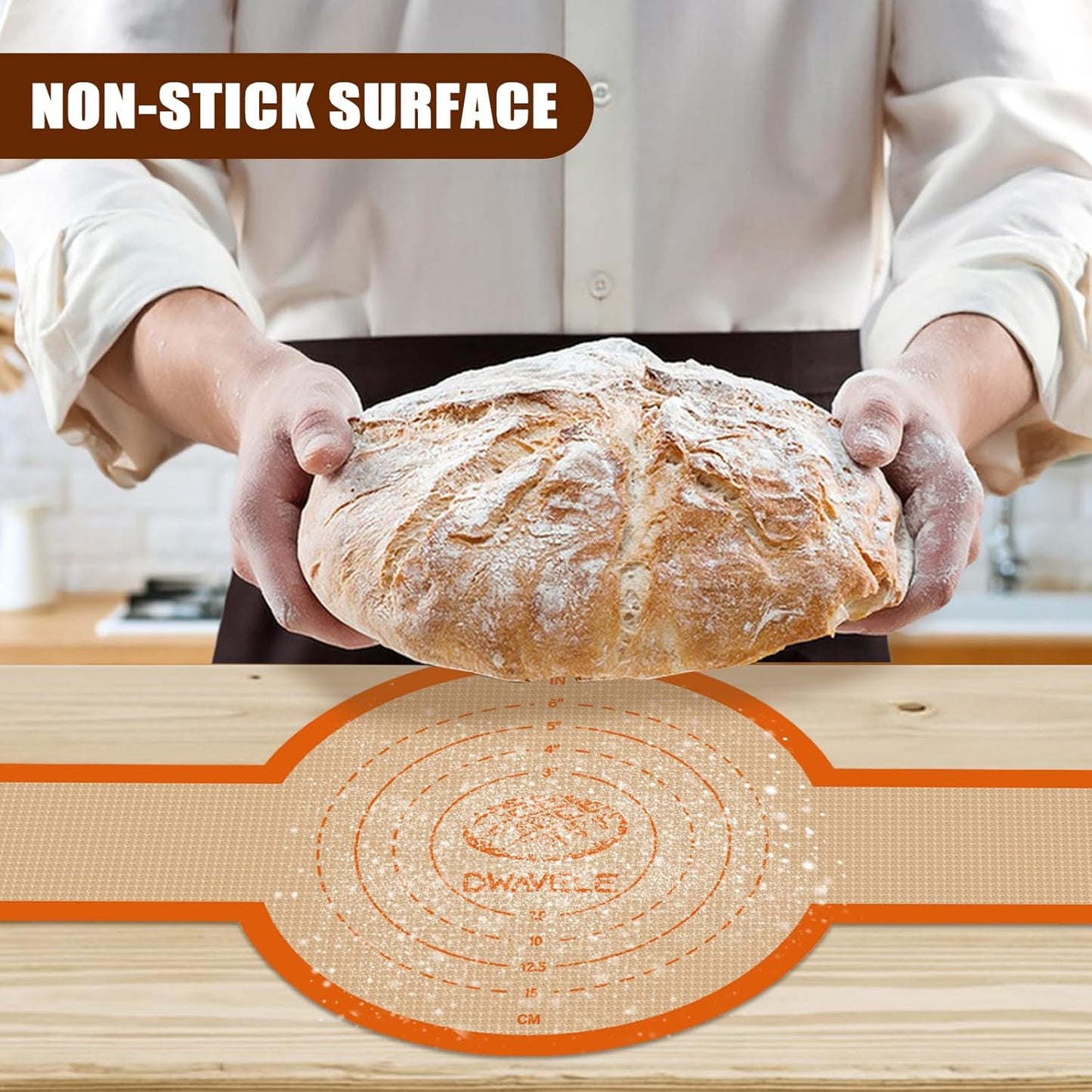 Silicone Bread Sling by [Brand Name] - Non-Stick & Easy to Clean Baking Mat Set | 2 Pcs Reusable Sourdough Tools
