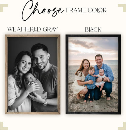 MRC Wood Products Custom Printed Portrait | Personalized Canvas Artwork - 4 Sizes & 2 Frame Options