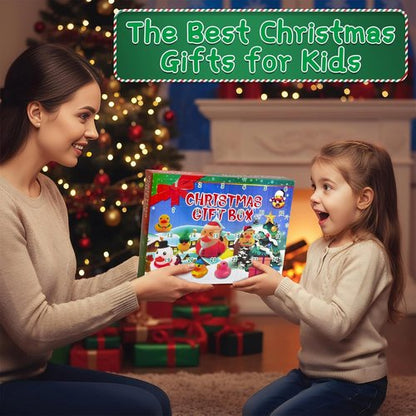 Christmas Advent Calendar Ducks by [Brand Name] - 24-Day Countdown Rubber Ducky Bath Toy for Kids