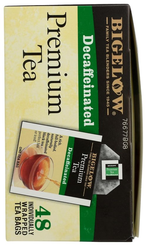 Bigelow Decaffeinated Black Tea - Premium 48 Count Individually Wrapped Tea Bags | Smooth Flavor
