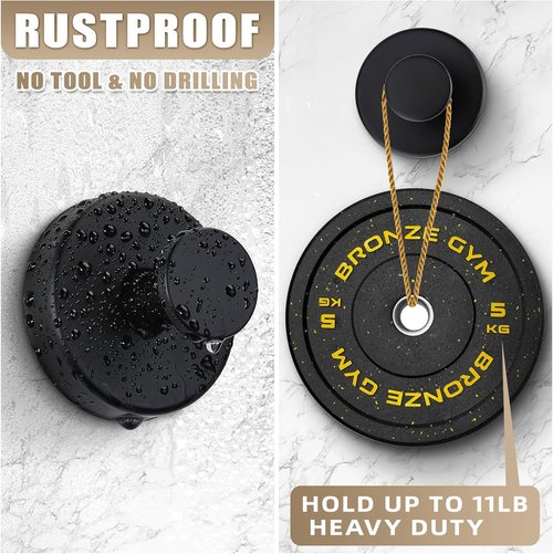 Matte Black Suction Cup Hooks by [Brand Name] - No-Drill Bathroom & Kitchen Towel Holders | 4-Pack for Smooth Surfaces