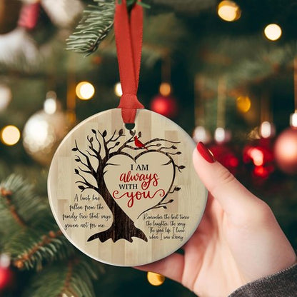 Jocidea Memorial Christmas Ornament - "I Am Always with You" - Heartfelt Condolence Gift