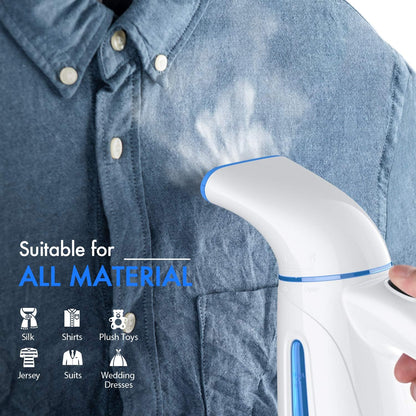 OGHom Handheld Clothing Steamer - 240ml Portable Travel Steam Iron for Wrinkle-Free Garments