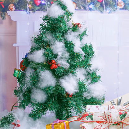 Yolyoo Artificial Snow Blanket - Fluffy Fiber Decoration for Christmas Displays | 200g Pack