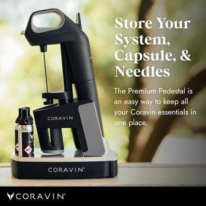 Coravin Premium Pedestal Base - To Hold Coravin Timeless and Coravin Pivot Wine by the Glass Systems