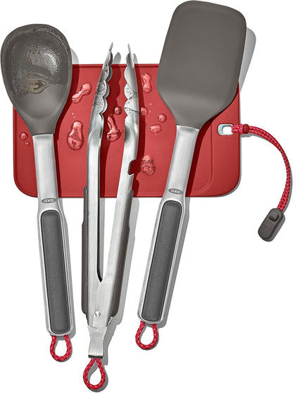 OXO Camp Stove Cooking Set - 4-Piece Outdoor Cooking Gear for Adventurers