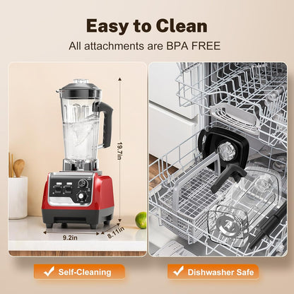 Powerful 1800W Blender by [Brand Name] - 70oz Pitcher & 20oz Travel Cup for Smoothies | Ice Crushing