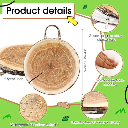 Suzile 18 Pcs Tree Stump Floor Cushions for Kids - Round 12x12x1 in Classroom (Variation of THIS listing: 18)
