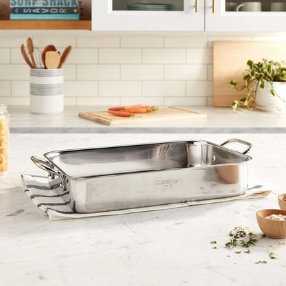 Cuisinart Chef's Classic Stainless Steel Lasagna Pan - 13.5 Inch Durable Design