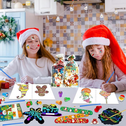 16-Pack Christmas Coloring Books & Activity Set for Kids - Party Favors & Goodie Bag Stuffers