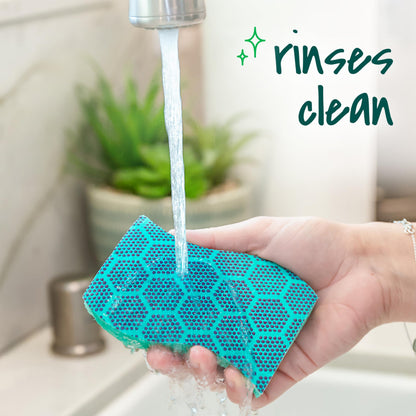 Scotch-Brite Odor Resist Heavy Duty Scrub Sponge, Dishwasher-Safe Kitchen sponges for Serious Scrubbing, Multipurpose Dish Sponge for Stuck-On Messes, 3 Scrubbing Sponges