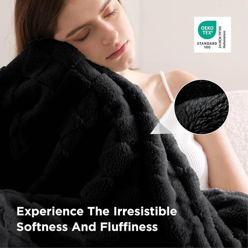 Bedsure GentleSoft Throw Blanket - Cozy Checkered Fleece for Couch & Bedroom Decor | 50x60 Inches