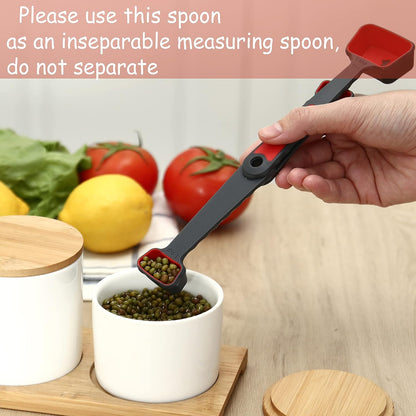 Skiennix Collapsible Silicone Measuring Cups & Spoons - 8-Piece Set for Baking & Travel | Pink