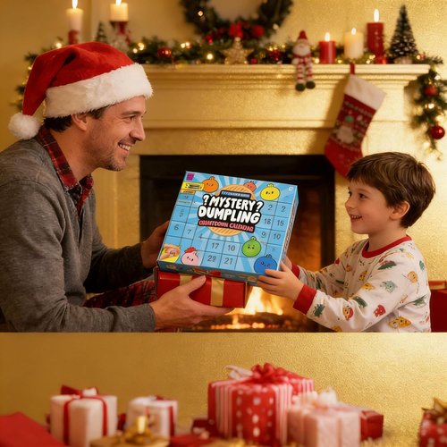 **Dumpling Advent Calendar by [Brand Name] - 24 PCS Mystery Fidget & Stress Toys | Perfect for Christmas Countdown & Party Favors**