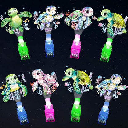 36Pcs Sea Turtle LED Finger Lights - Ocean Animal Party Favors