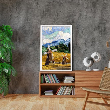 ARTWIND 20x30 Poster Frame 2 Pack, White Solid Wood Photo Picture Frame for Horizontal or Vertical Wall Mounting, Hanging Hardware Included