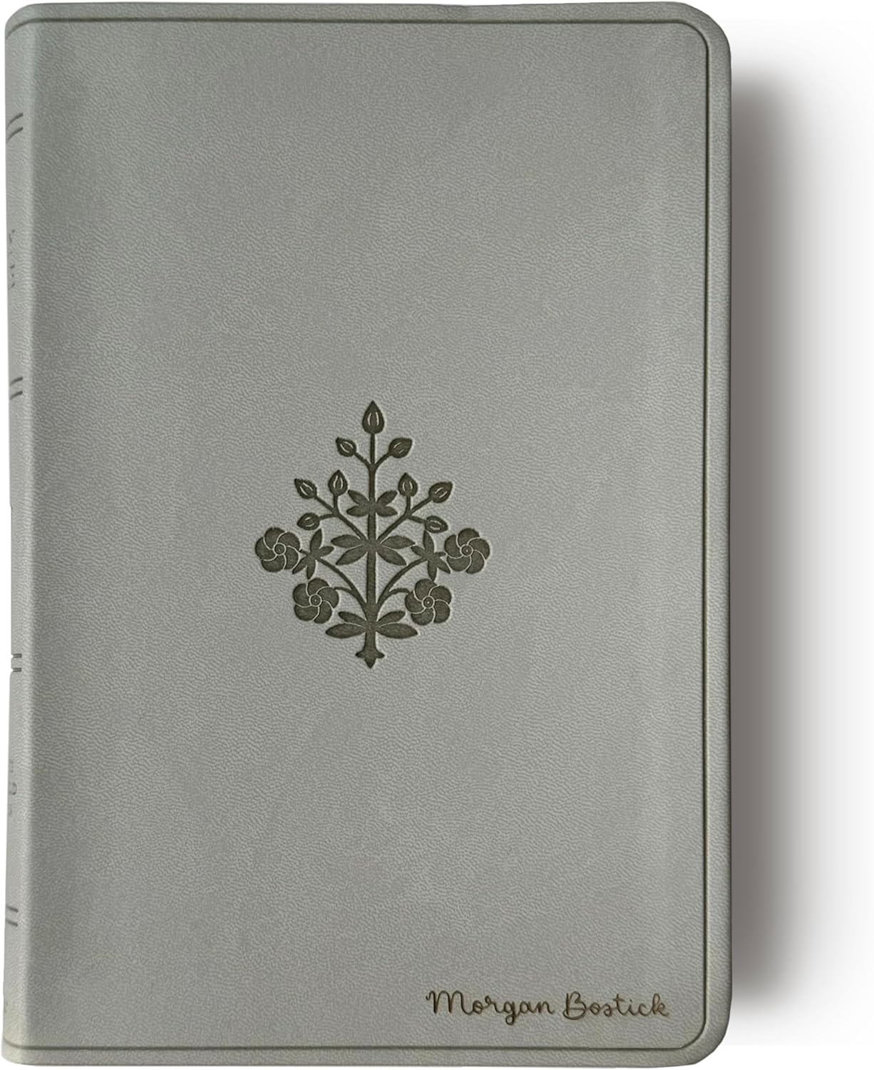 River Stone Personalized ESV Large Print Bible - Custom Hand Lettered Name on Cover | Flourish Design