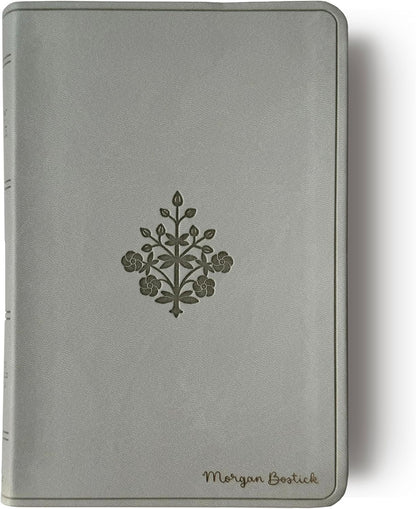 River Stone Personalized ESV Large Print Bible - Custom Hand Lettered Name on Cover | Flourish Design