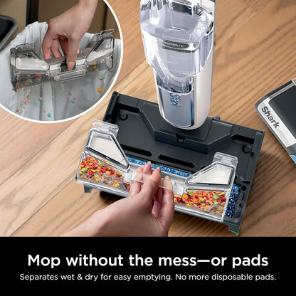 Shark HydroDuo Cordless Hard Floor Cleaning System - Wet & Dry Debris Pickup, Stone Metallic