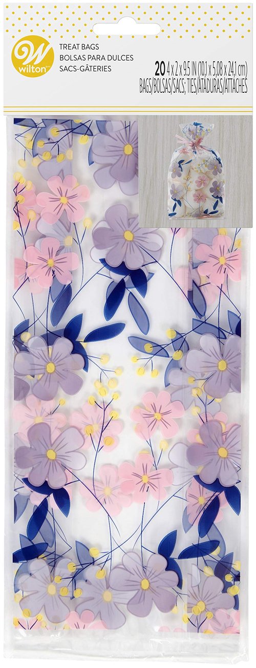 Non-Food Items Treat Bags 20/PKG FLRL PRTY, Floral Party