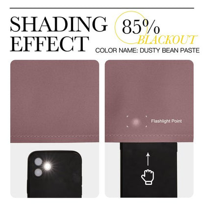 NICETOWN Room Darkening Curtains Drapes for Daughter's Bedroom, Window Treatment Thermal Insulated Grommet for Living Room (Dusty Bean Paste, 2 Panels, 42 by 63)