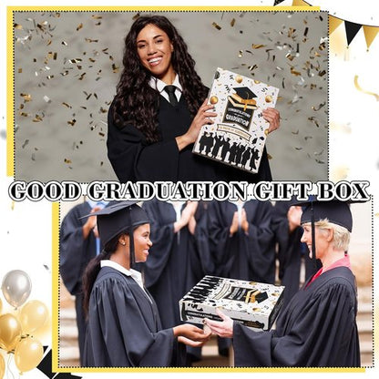 Glenmal Graduation Countdown Calendar Gift Box - 12 Days of Celebration for 2026 Graduates | Fill It Yourself (Black)