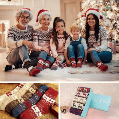 Skiennix Casual Crew Socks - Ultra Soft & Breathable Comfort | 5 Pairs for All Season Wear