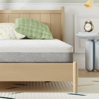 Novilla Twin Size Mattress, 6 Inch Twin Mattress for Kids, Gel-Infused Memory Foam Mattresses in a Box for Pain Relief & Enhanced Support & Cooling Sensation, CertiPUR-US Certified