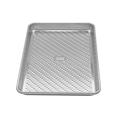 Chicago Metallic Uncoated Textured Aluminum Small Cookie/Baking Sheet, 9-Inch-by-13-Inch, Silver