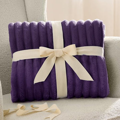 Bedsure GentleSoft Purple Fleece Blanket for Couch - Cozy Soft Blankets for Women, Cute Small Throws for Girls, 90x90 Inches