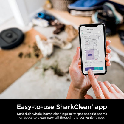 Shark AV2501S AI Ultra Robot Vacuum - Matrix Clean & Home Mapping | 30-Day HEPA Self-Empty Base, Dark Grey
