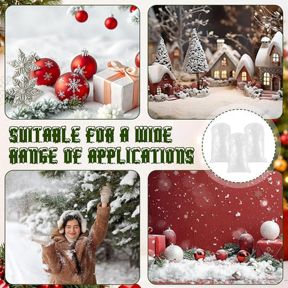 Jerify 72 Pack Christmas Fake Snow - Cotton-Like Fluffy Artificial Snow
