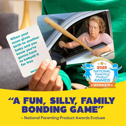 WHAT DO YOU MEME? Family Edition - Fun Family Game for Kids 8+ | 300 Caption Cards & 108 Photo Cards