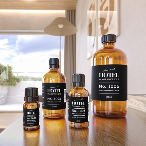 AirScent Hotel Diffuser Oil No. 1006 - Neroli Ocean Breeze Melon - Hotel Scent Dupe - Premium Fragrance Oil for Ultrasonic and Waterless Diffusers and Crafting - 10 mL, .34 fl oz Glass Dropper Bottle