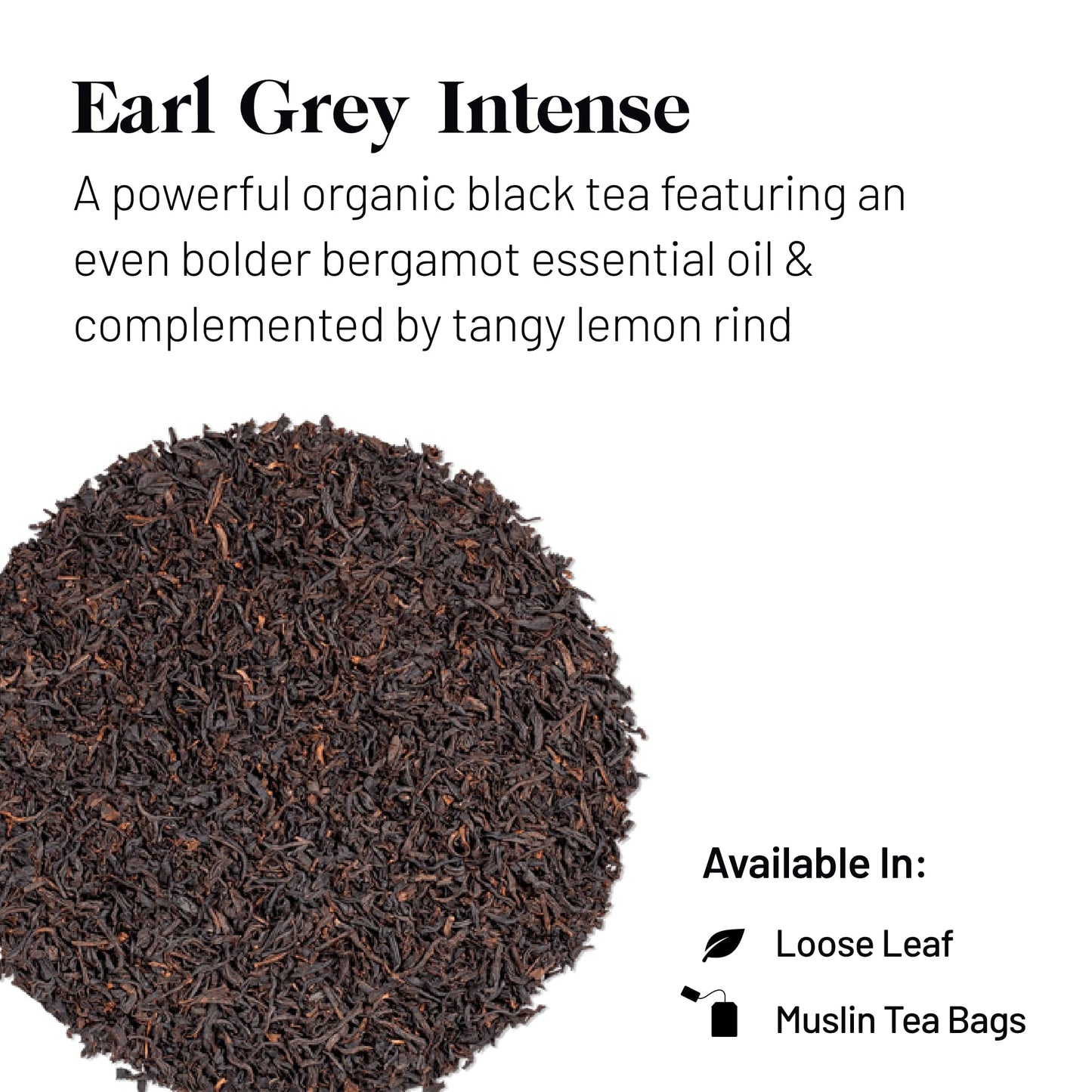 Kusmi Tea - Earl Grey Intense - Organic Earl Grey Black Tea - Features Bolder Bergamot & Tangy Lemon - Strong, Robust, Caffeinated Tea - Loose Leaf Tea - Tin Box of 3.5 oz