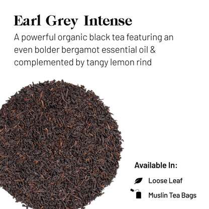 Kusmi Tea - Earl Grey Intense - Organic Earl Grey Black Tea - Features Bolder Bergamot & Tangy Lemon - Strong, Robust, Caffeinated Tea - Loose Leaf Tea - Tin Box of 3.5 oz