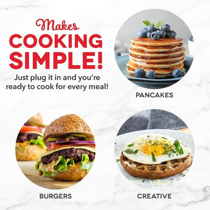 Dash Mini Maker Set - Multi-Function Treat Maker for Easy Cooking & Cleanup - Aqua Waffle & Griddle Irons