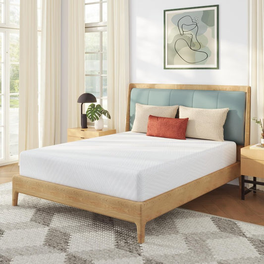 MLILY King Mattress in a Box, 10 inch Mattresses for Platform Bed Double Size Daybed, Green Tea Memory Foam Mattress for Cool Sleep & Pressure Relief, Medium