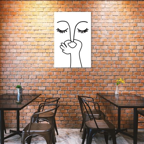 Funny Bathroom Wall Art - Humorous Black and White Poster for Guest Toilet | Unframed 12x18 Inch