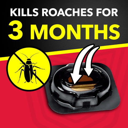 Raid Double Control Roach Baits - Child Resistant Indoor Solution | Kills Roaches for 3 Months, 12 Count