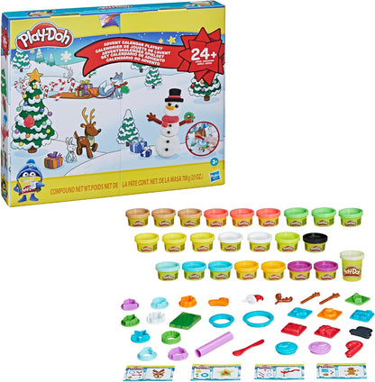 Play-Doh Advent Calendar | Fun Toy for Kids 3+ with 24 Surprises, Playmats & Non-Toxic Cans
