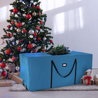 Hearth & Harbor 9 ft Rolling Christmas Tree Storage Bag - Durable Design with Reinforced Handles & Wheels