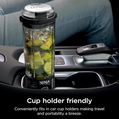 Ninja Blast Portable Blender - Cordless 18oz Personal Blender for Smoothies & Shakes | BPA Free, USB-C Rechargeable, Marble Black