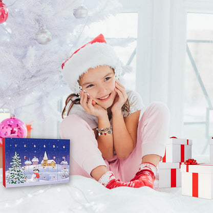 Novernat Charm Bracelet Advent Calendar - 24-Day DIY Bracelet Kit for Girls & Teens