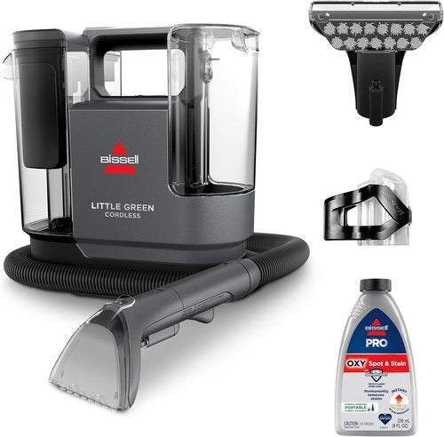 BISSELL Little Green Portable Deep Cleaner - Cordless with 25V Lithium-Ion Battery & Boost Tech