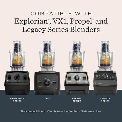 Vitamix Personal Cup Adapter - BPA-Free Blender Cups with Stainless Steel Blades | Includes 2 Lids, 20-Ounce Size
