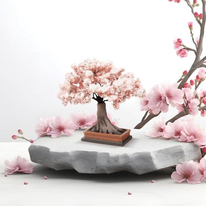 Department 56 Cherry Blossom Tree Figurine - Blooming Village Collection Accessory, 4.3 Inch, Multicolor