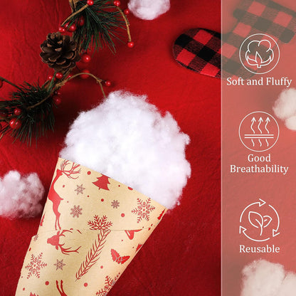 Ruisita Artificial Snow - 35.3 Ounces Fluffy Snow Fiber for Christmas Tree & Holiday Displays